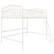 preview thumbnail 15 of 27, The Novogratz Bushwick Metal Loft Bed Off White - Full