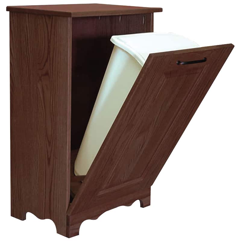 Oak Tilt-Out Trash Bin