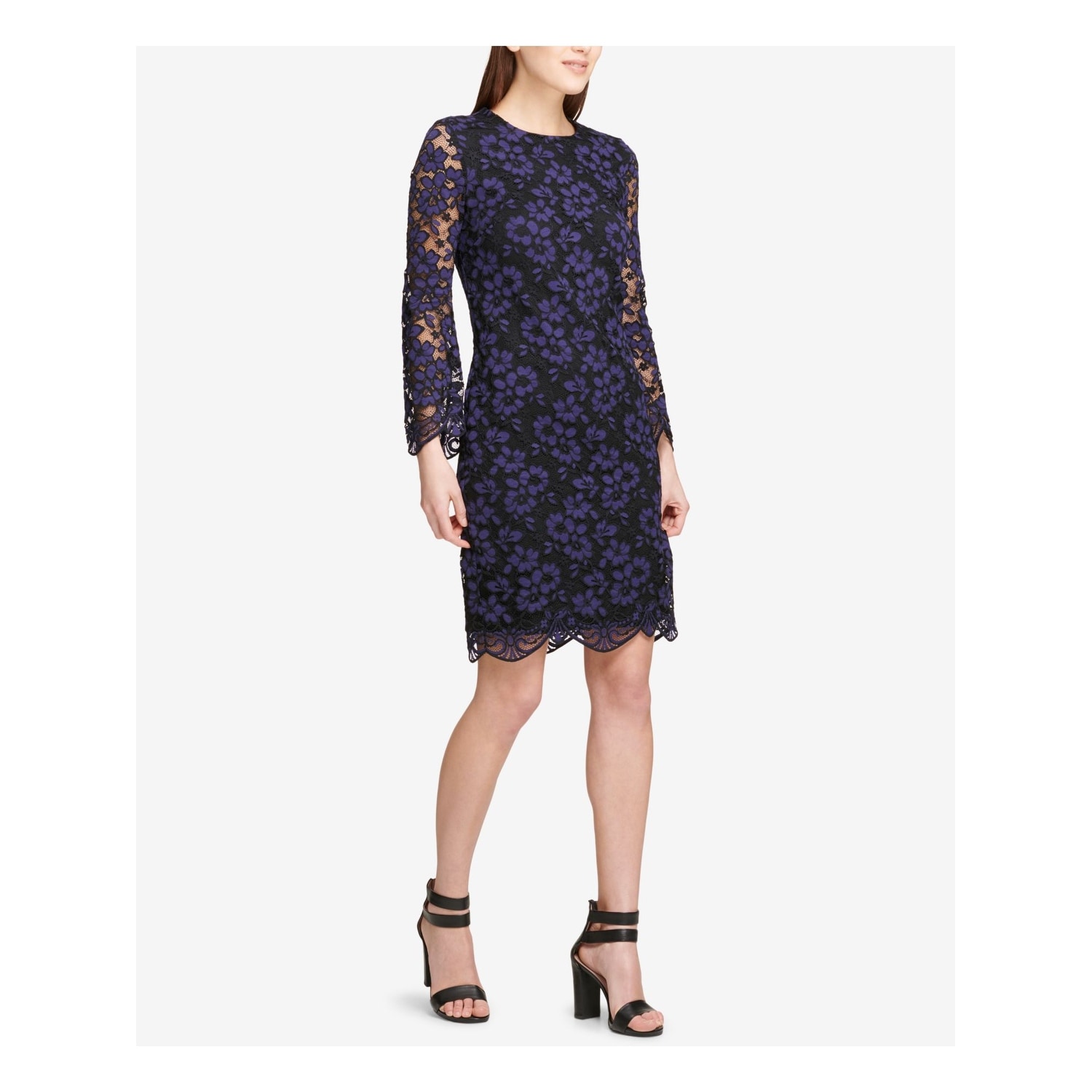 purple work dress