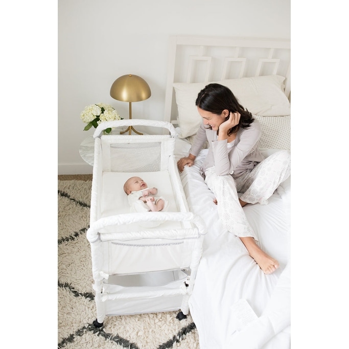 Arm s Reach Clear Vue Co Sleeper With Deep Basket In Grey