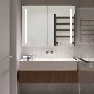 LED Square Simple Mirror, HD Tempered Glass, Ideal for Bath & Bedroom Use