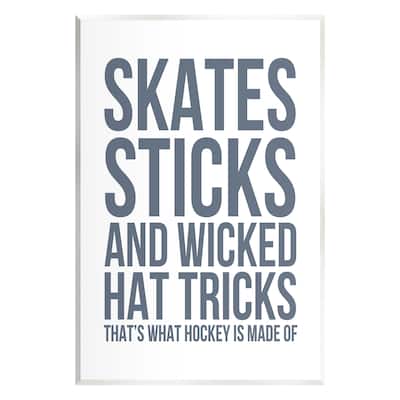 Stupell What Hockey Is Made Of Wall Plaque Art Design By Leah Straatsma