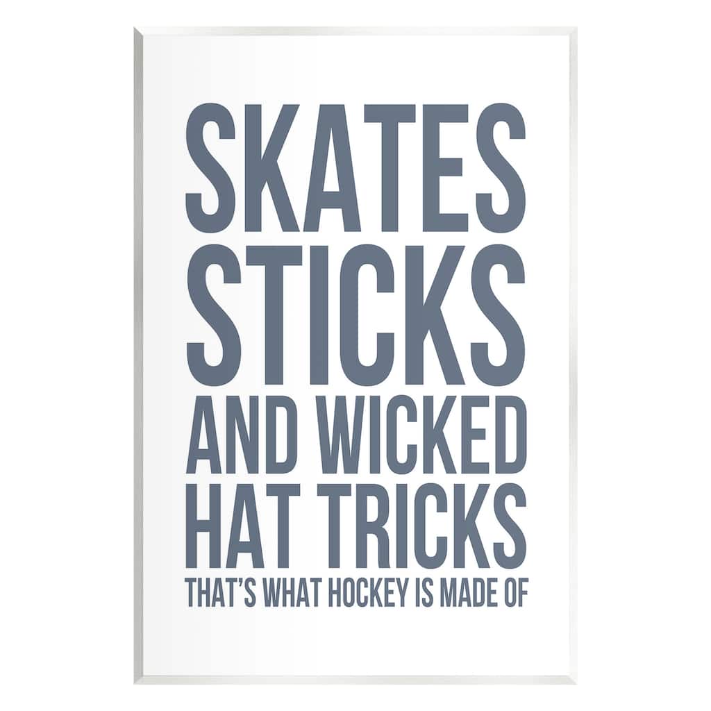 Stupell What Hockey Is Made Of Wall Plaque Art Design By Leah Straatsma