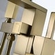 preview thumbnail 7 of 10, 34.6"H Solid Brass Freestanding Waterfall Tub Filler with Handheld Shower