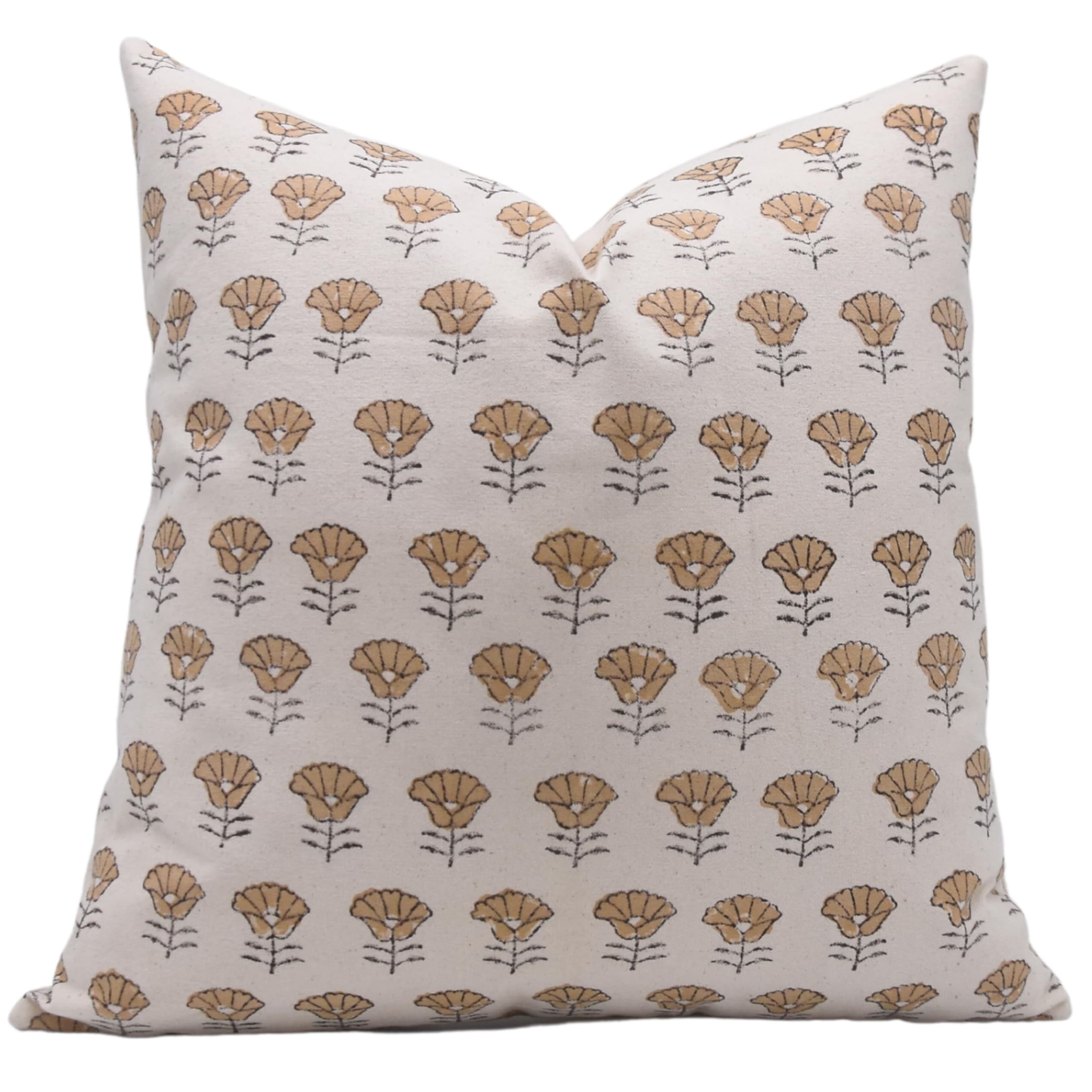 Fabdivine Cotton Hand Block Print Throw Pillow Cover Cozy Bedroom Decor, Kohinoor