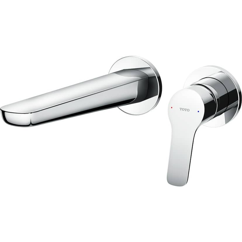 TOTO 1.2 GPM Single Handle Wall Mounted Bathroom Faucet with Comfort - Polished Chrome