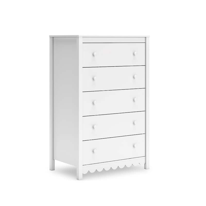 Signature Design by Ashley Hallityn White Chest of Drawers