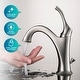 preview thumbnail 5 of 28, Kraus 3-in-1 Set White Square Ceramic Vessel Sink Arlo Faucet w/ Drain