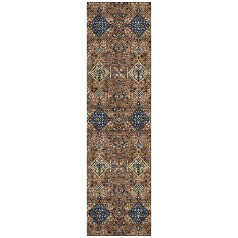 Machine Washable Indoor/ Outdoor Global Flory Chantille Rug