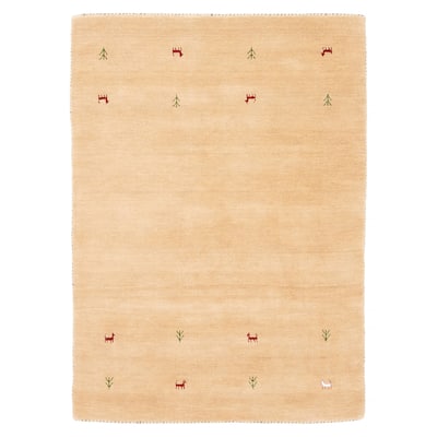 Kashkuli Gabbeh Beige Rug 3'11" x 5'5" - 3'11 x 5'5
