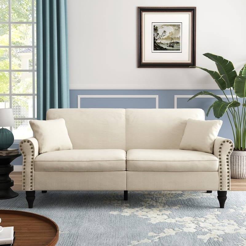 Modern 73" Couch Loveseat Upholstered Sofa
