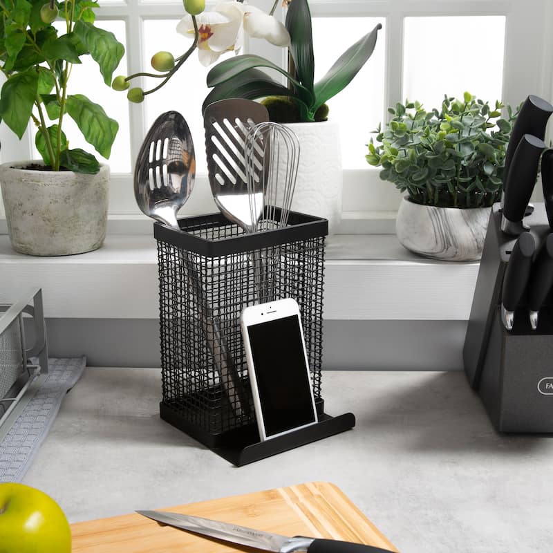 Kitchen Details Industrial Collection Tablet and Utensil Holder
