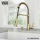 preview thumbnail 72 of 156, VIGO Edison 19" H Single Handle Pull-Down Sprayer Kitchen Faucet
