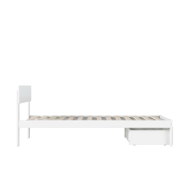 AFI Boston Platform Bed with Foot Drawer