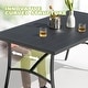 preview thumbnail 3 of 16, Outdoor Patio Aluminum Dining Set with Cushions, Black and Beige