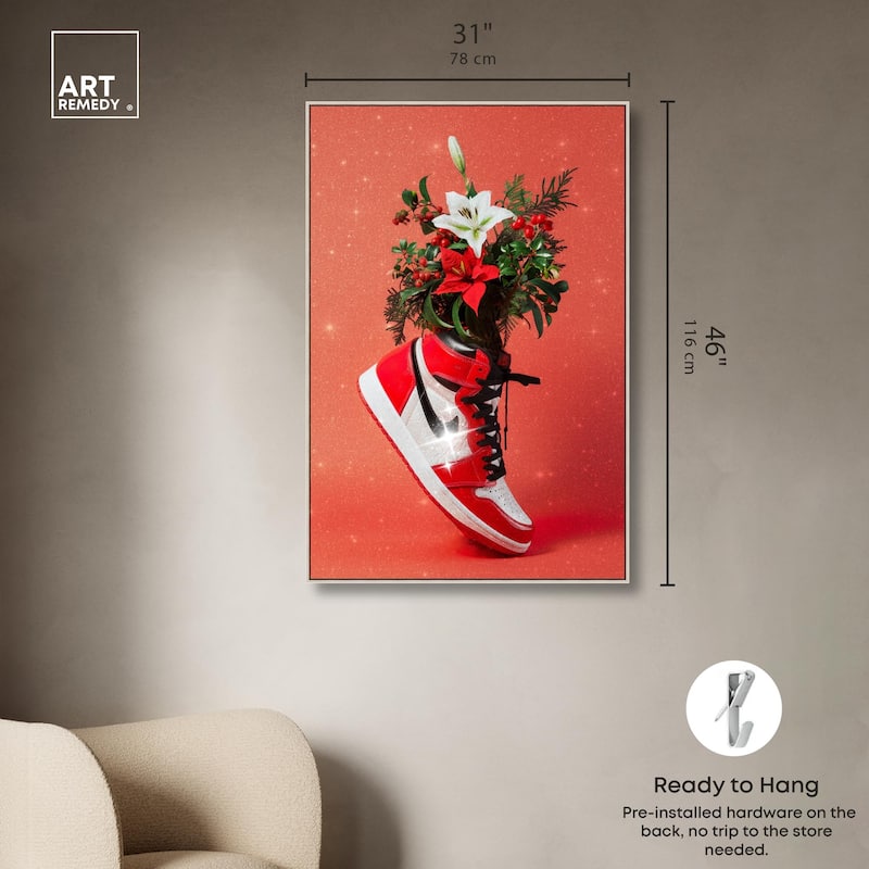 Holiday Sneaker Canvas by Art Remedy