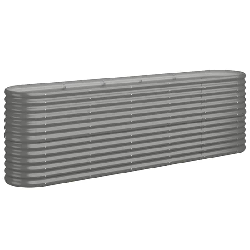 vidaXL Garden Raised Bed Patio Outdoor Raised Planter Box Powder-coated Steel
