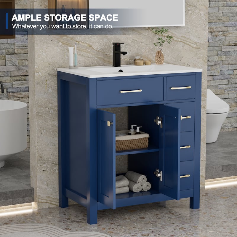 Sink Bathroom Vanity with Counter top Set