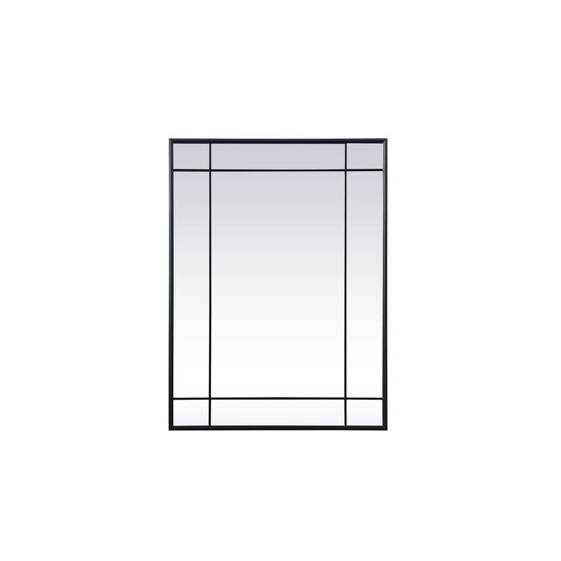 Indigo Home French Panel Wall Mirror - 30 x 40 - Black