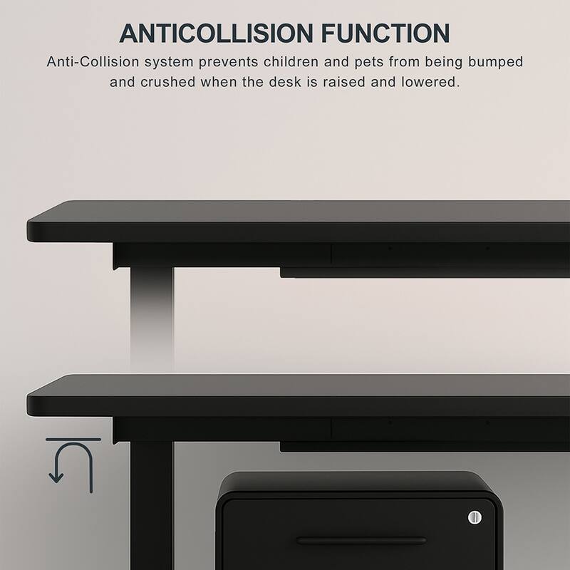 Electric Standing Desk, Adjustable Height, Sit Stand Home Office Desk