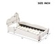 preview thumbnail 34 of 52, Velvet Platform Bed with Bear-Shaped Headboard,with Bed-End Storage Pocket