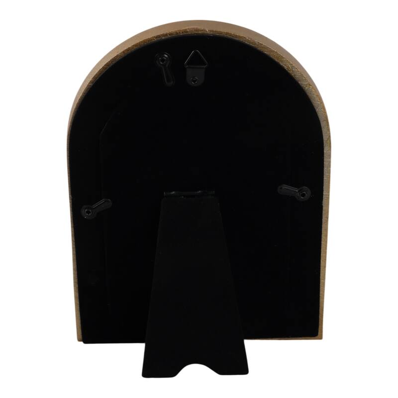 Gold 4x6 in. Polyresin Dome Arches Boho Photo Frame