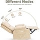 preview thumbnail 65 of 73, Oversized power recliner with heat, massage, 360 degrees swivel, and cup holder.