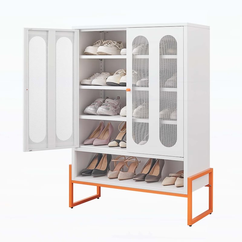 Modern Minimalist Double Door Shoe Cabinet