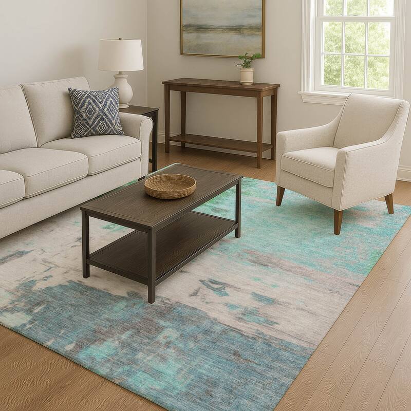 Premium Washable Super Soft Abstract Watercolor Mayfield Rug