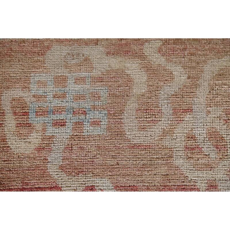 Hand Knotted Oriental 100% Wool Carpet Traditional Abstract Coral Art Deco Area Rug - 5' 0'' X 3' 10''