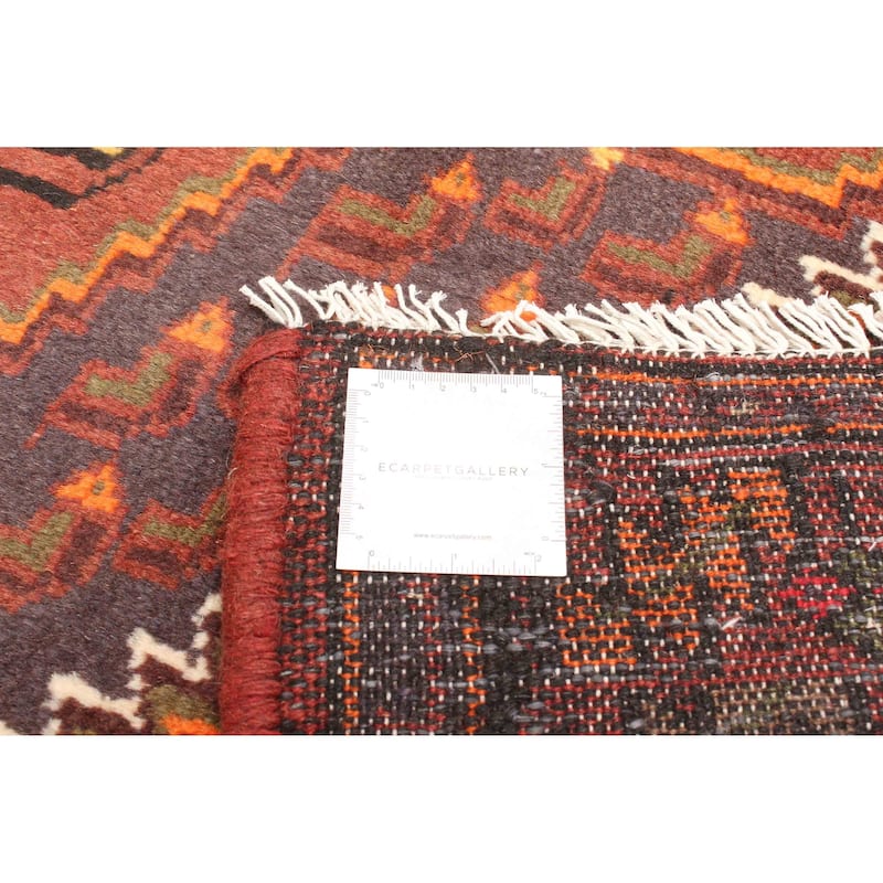 ECARPETGALLERY Hand-knotted Andelz Red Wool Rug - 4'2 x 6'10