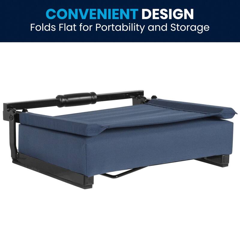 Ultra-Padded Stadium Chair - 18"W x 14"D x 18"H - 18"W x 14"D x 18"H