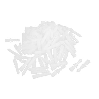 M8x39mm Plastic Anti-rotation Wall Mounted Expansion Nail Plug 100pcs ...