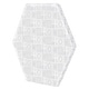 preview thumbnail 1 of 1, Dream on Me Hexagon mattress pad - White Vinyl - White
