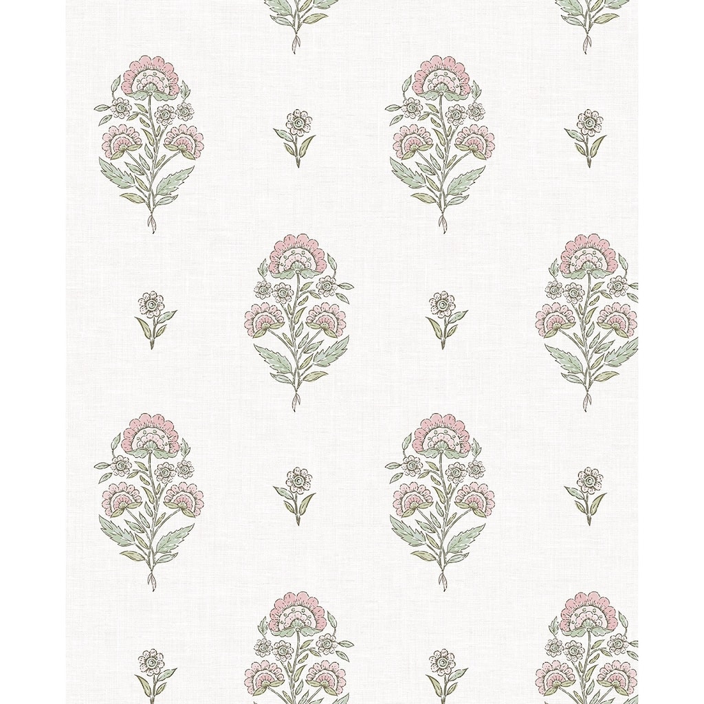 NextWall Floral Spot Peel and Stick Wallpaper