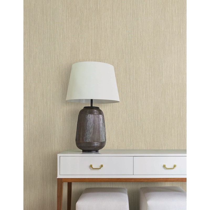 York Wallcoverings Washed Ramie Reed Wallpaper