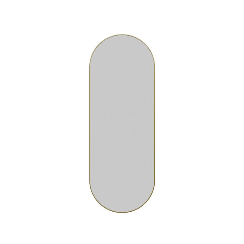 Glass Warehouse SF-PL-22X60 Inara 22" W x 60" H Oval Framed Bathroom