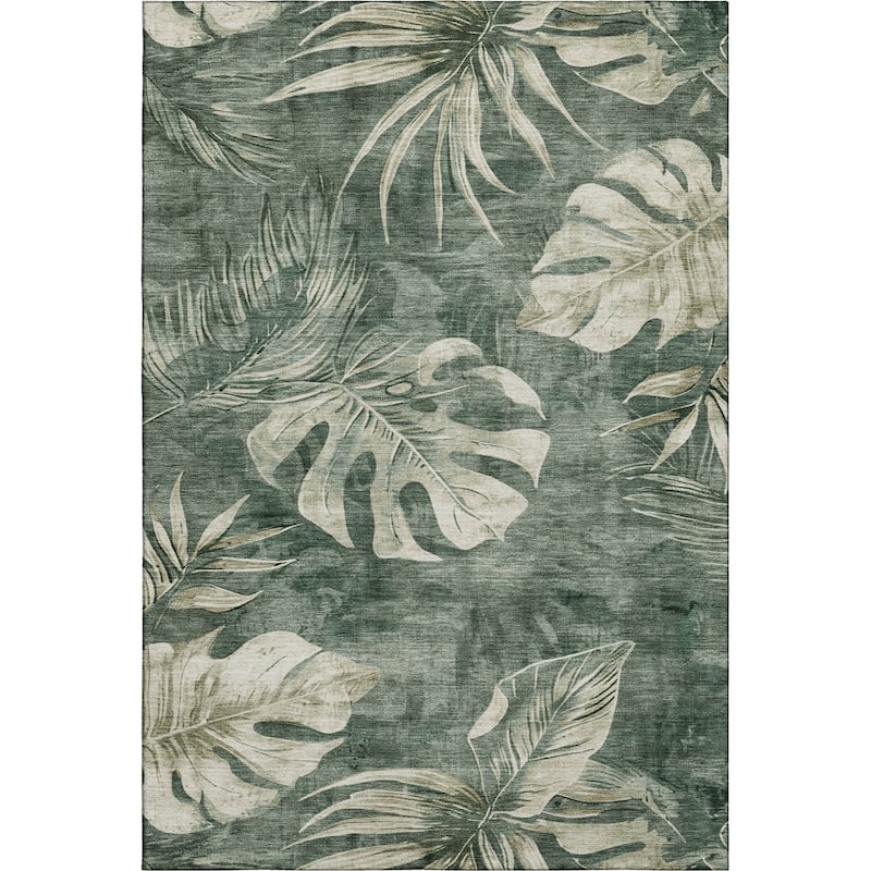 Premium Washable Super Soft Tropical Floral Mayfield Rug