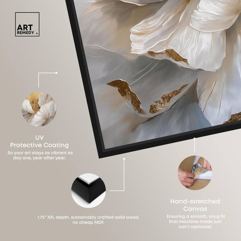 Golden Veins of Grace Canvas by Art Remedy