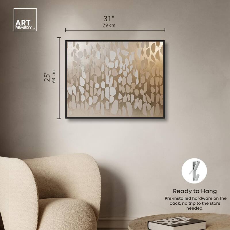 Glimmering Cascade Canvas by Art Remedy