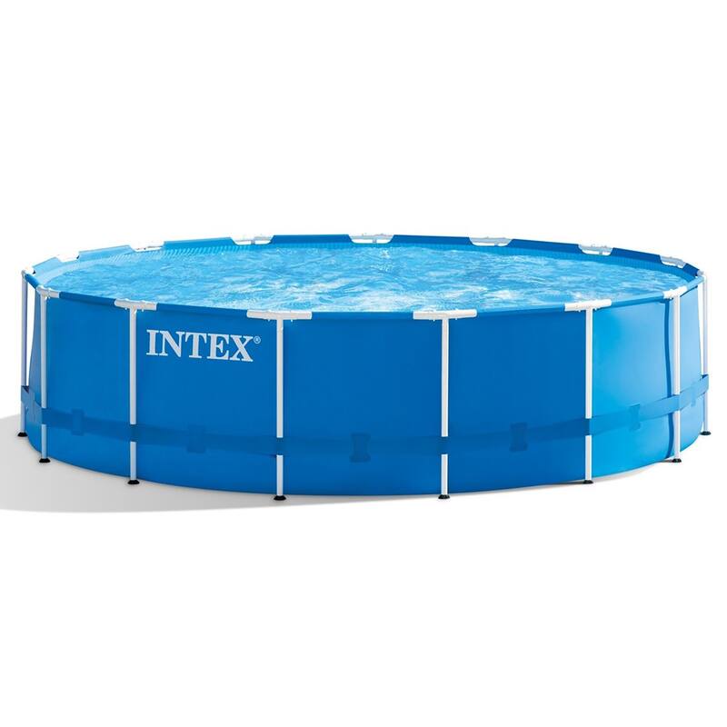 Intex 15' x 48' Metal Frame Above Ground Pool Set 4400 Gallon