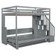 preview thumbnail 6 of 24, Full Over Full Size Murphy Bed with Hydraulic Lift & Desk Design