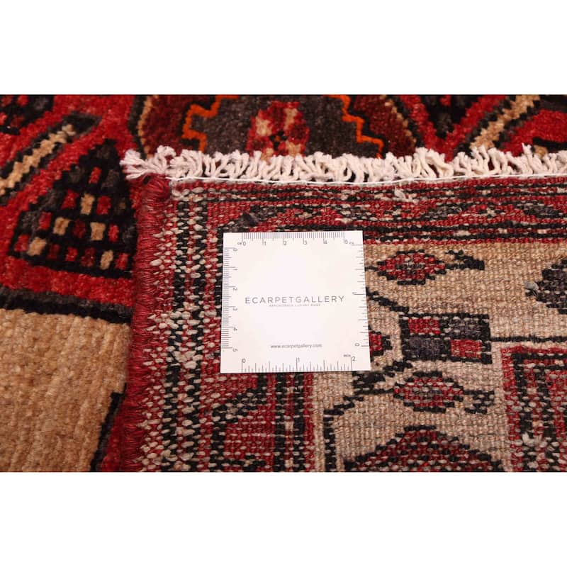 ECARPETGALLERY Hand-knotted Andelz Red Wool Rug - 4'2 x 6'8