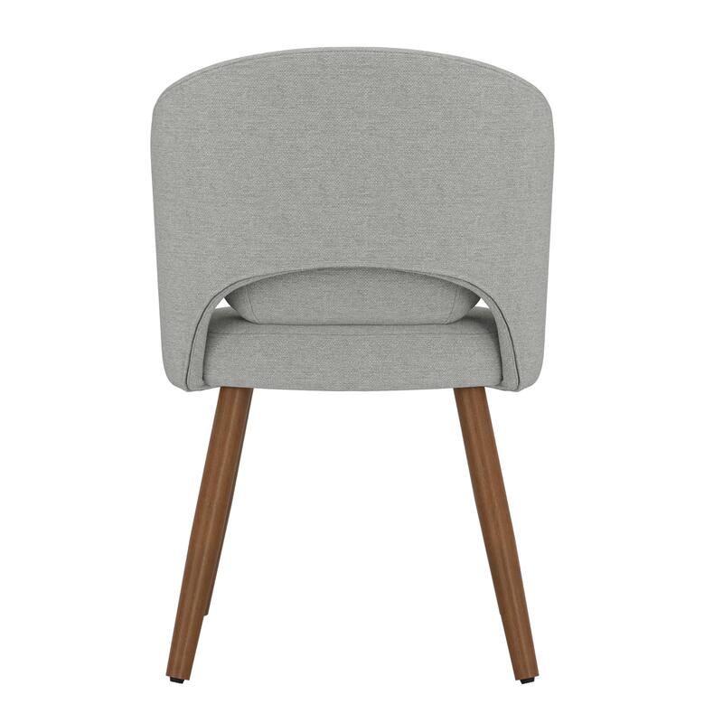 Upholstered Dining Chairs with Back Set of 2/4/6，Linen Dining Room Chairs with Lumbar Pillow for Dining Room, Beige