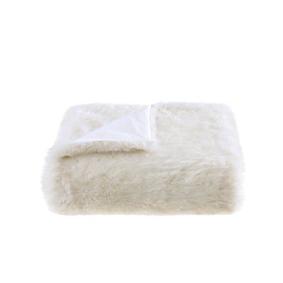 Vera Wang Long Pile Luxury 50" X 60" Throw Blanket