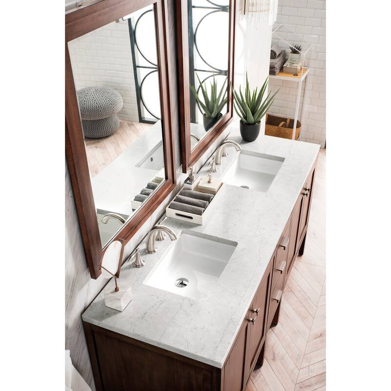 James Martin Vanities Addison 72" Single Vanity, Mid Century Acacia