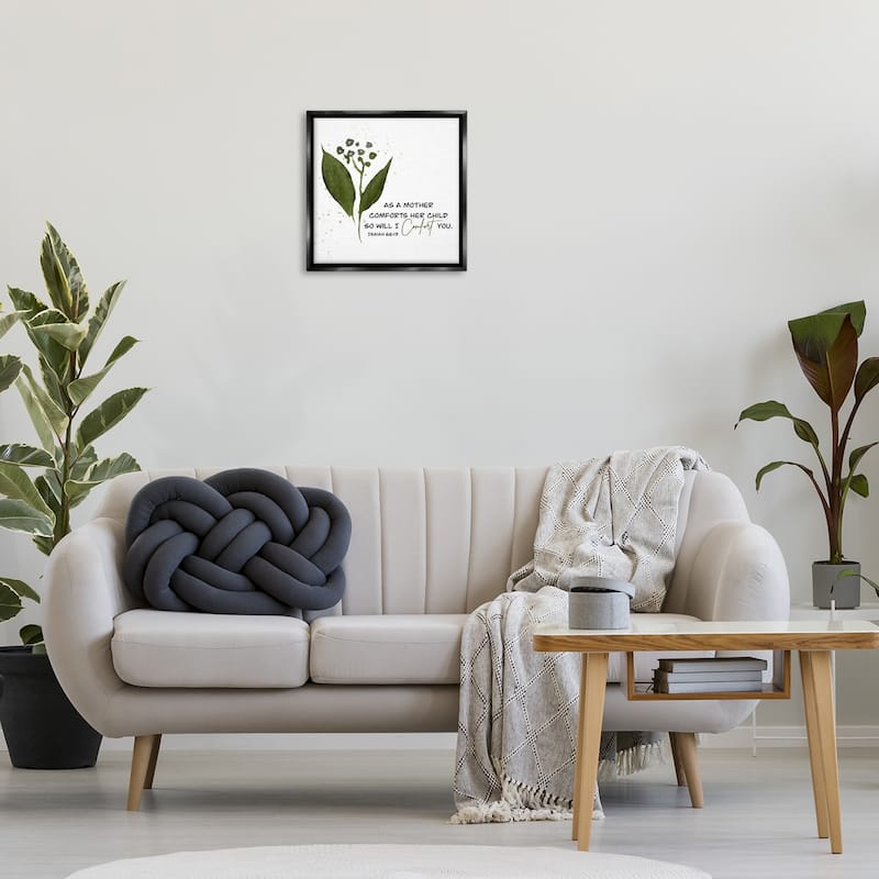 Stupell Proverb & Abstract Flower Framed Floater Canvas Wall Art Design By Amber Clarkson