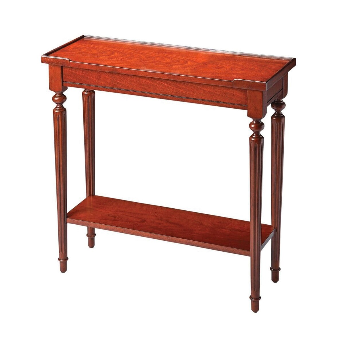 Shop Aubrey Traditional Plantation Cherry Console Table Dark