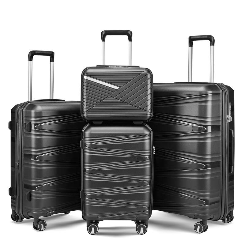 Luggage Suitcase 4 Piece Set/ Hardside Luggage/ Spinner Suitcases Bed Bath & Beyond 39386504