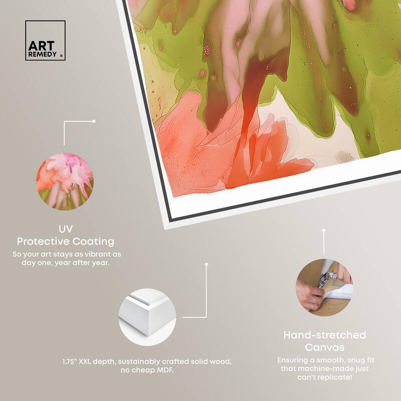Vibrant Fluidity Floral IV Canvas by Art Remedy
